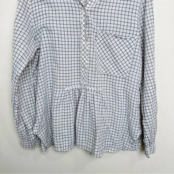 Aritzia peplum cotton blouse - Picture 3 of 13